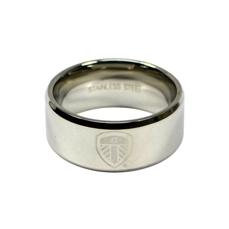 Leeds United Crest Band Ring - Medium