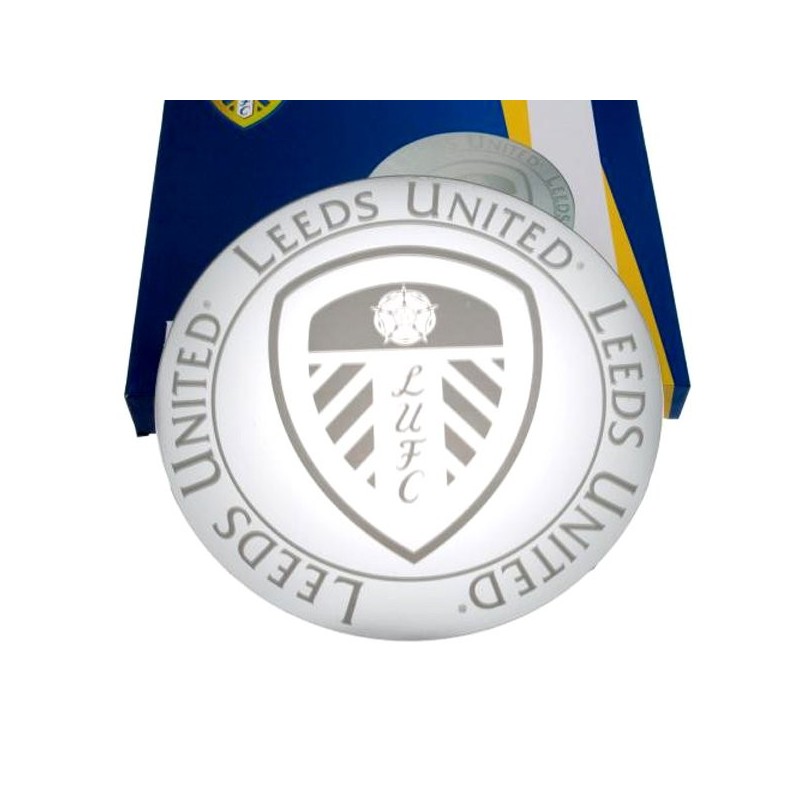 Leeds United Etched Mirror