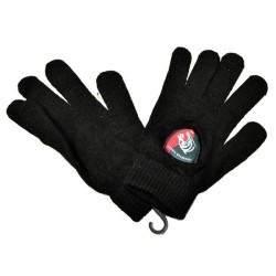 Leicester Tigers Knitted Gloves - Black