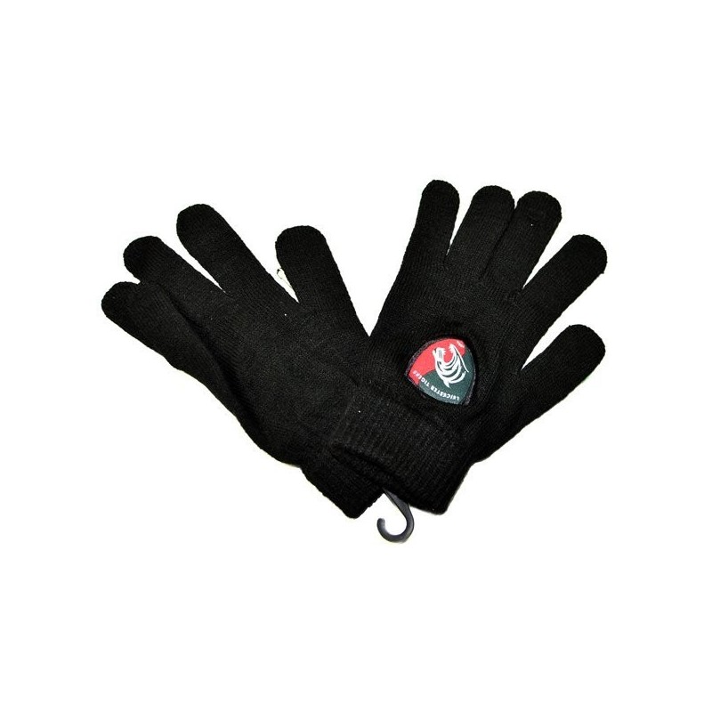 Leicester Tigers Knitted Gloves - Black