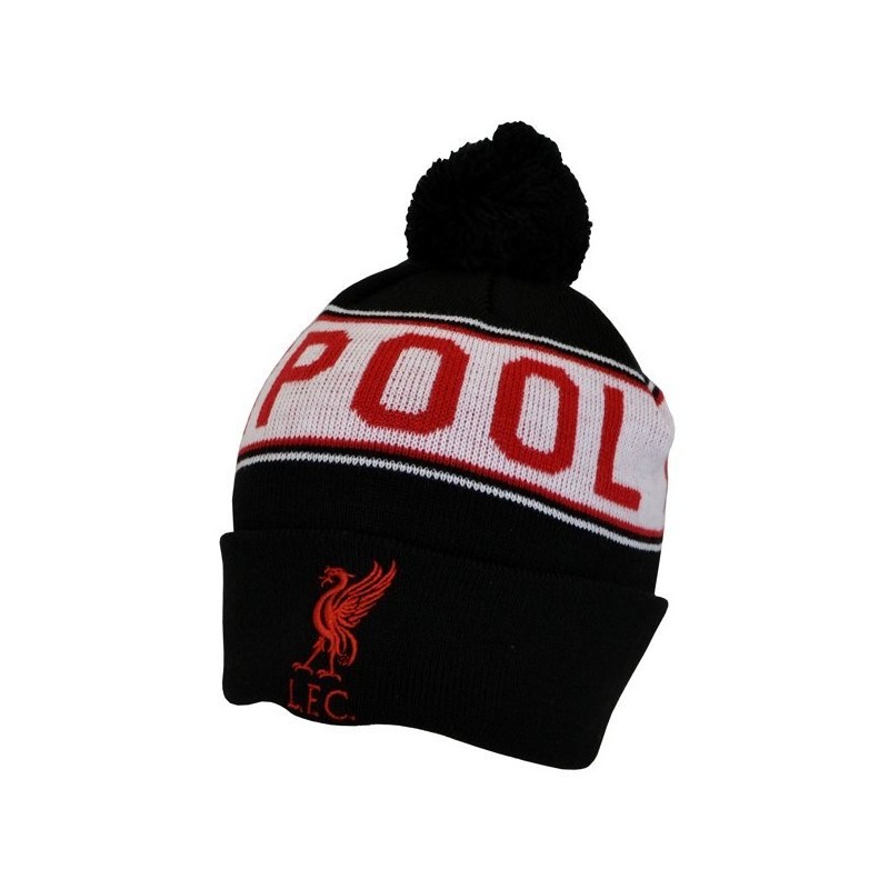 Liverpool Text Cuff Knitted Hat