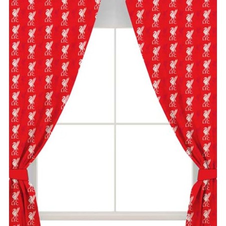Liverpool Repeat Crest Curtains - 54 Inch