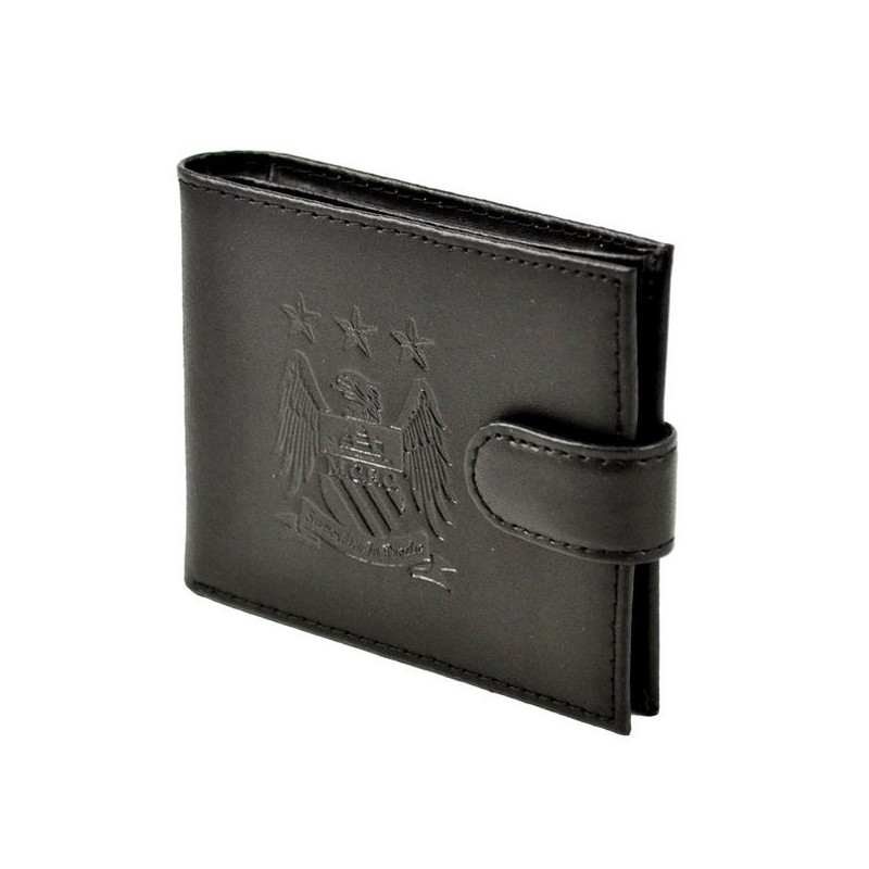 Manchester City Crest Embossed Leather Wallet