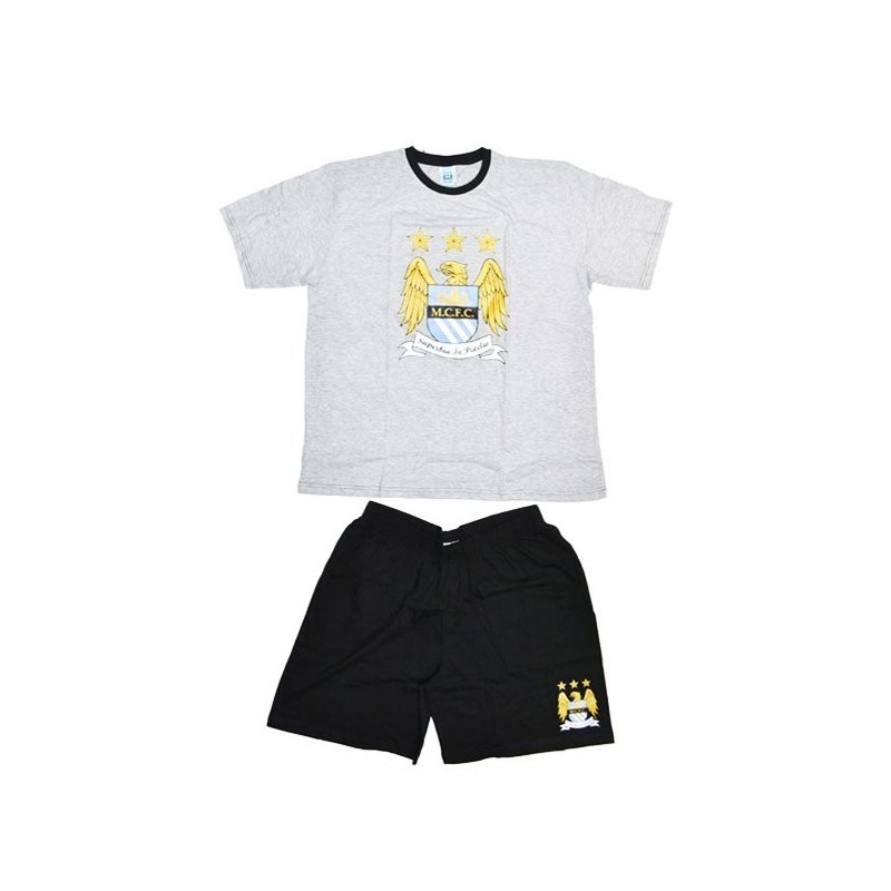 Manchester City Mens Grey Shorts Pyjama -S