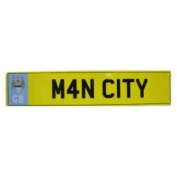 Manchester City Number Plate Sign