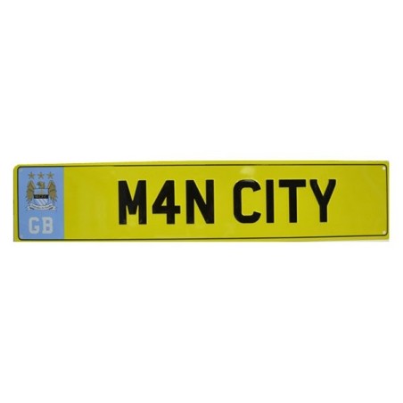 Manchester City Number Plate Sign