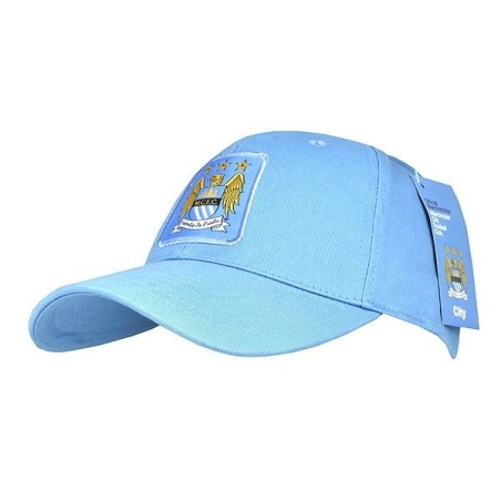 Manchester City Square Crest Baseball Cap - Sky