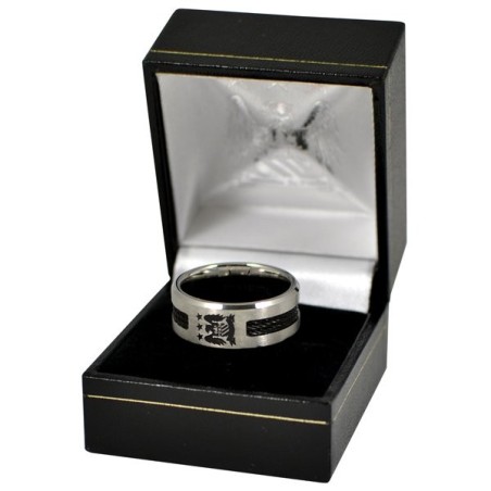 Manchester City Black Inlay Ring - Large