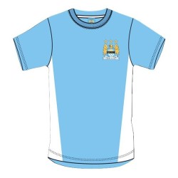 Manchester City Blue Crest Mens T-Shirt - L