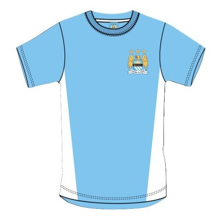 Manchester City Blue Crest Mens T-Shirt - XXL