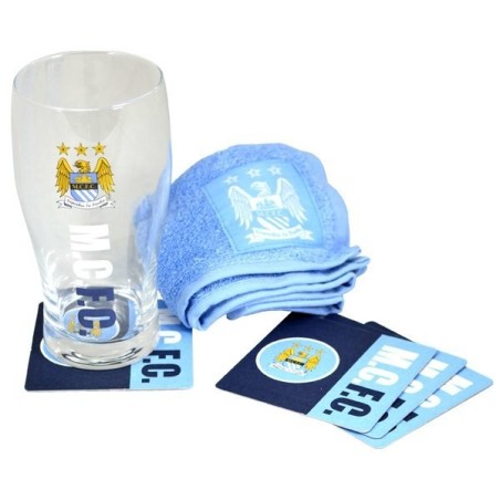 Manchester City Wordmark Mini Bar Set