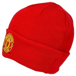 Manchester United Cuff Knitted Hat - Red