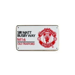 Manchester United Street Sign Pin Badge