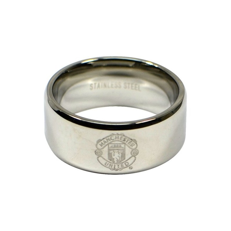 Manchester United Crest Band Ring - Small