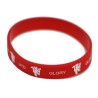 Manchester United Rubber Crest Single Wristband