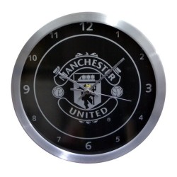 Manchester United Metallic Wall Clock