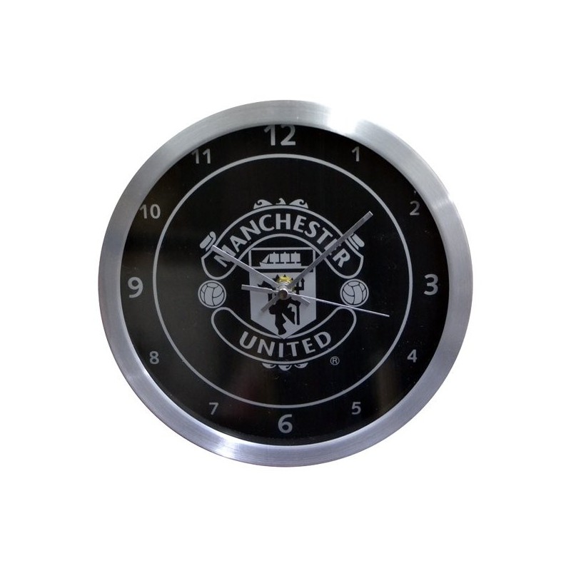 Manchester United Metallic Wall Clock