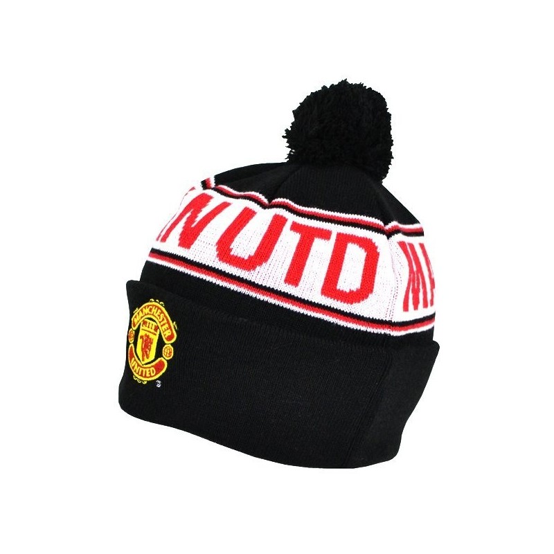 Manchester United Text Cuff Knitted Hat