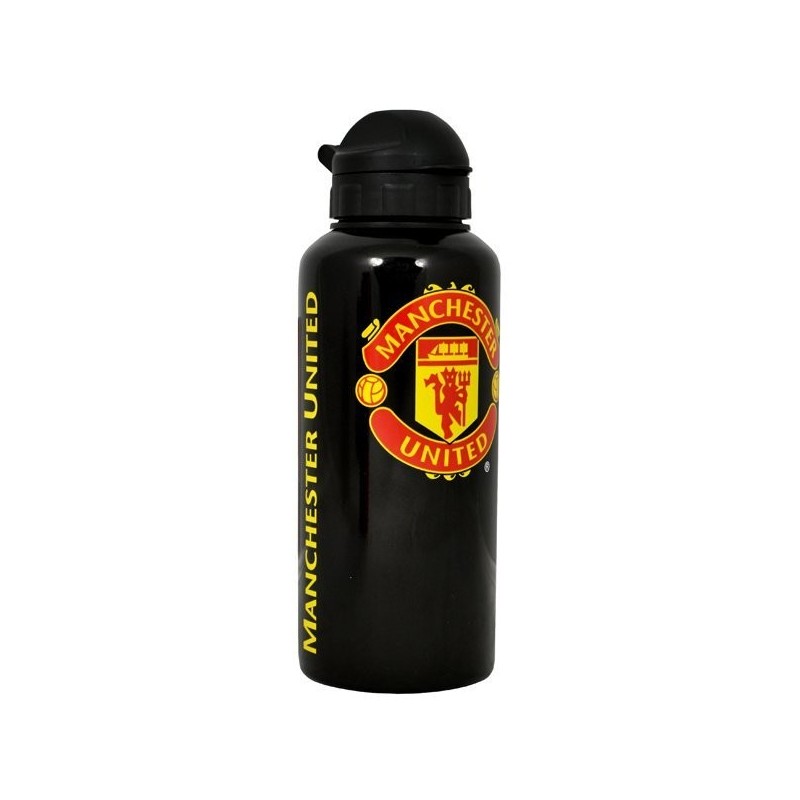 Manchester United Aluminium Water Bottle - Black