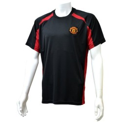Manchester United Black Panel Mens T-Shirt - S