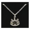 Newcastle United Silver Plated Crest Pendant/Chain