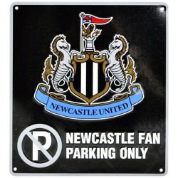 Newcastle United No Parking Sign