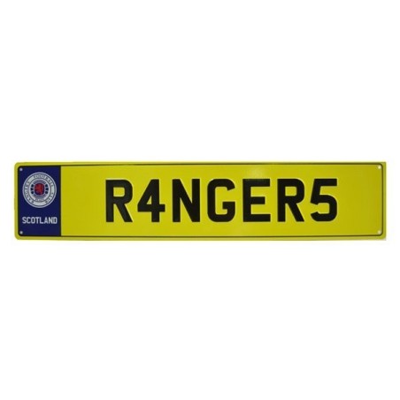 Rangers Number Plate Sign