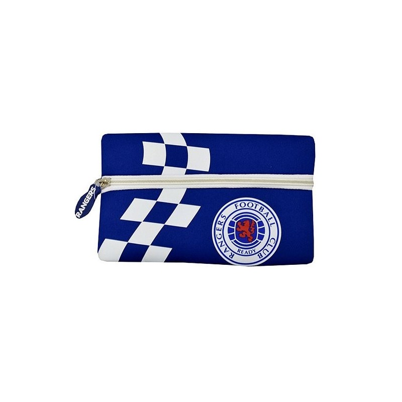 Rangers Checked Flat Pencil Case