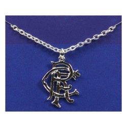 Rangers Silver Plated Crest Pendant/Chain