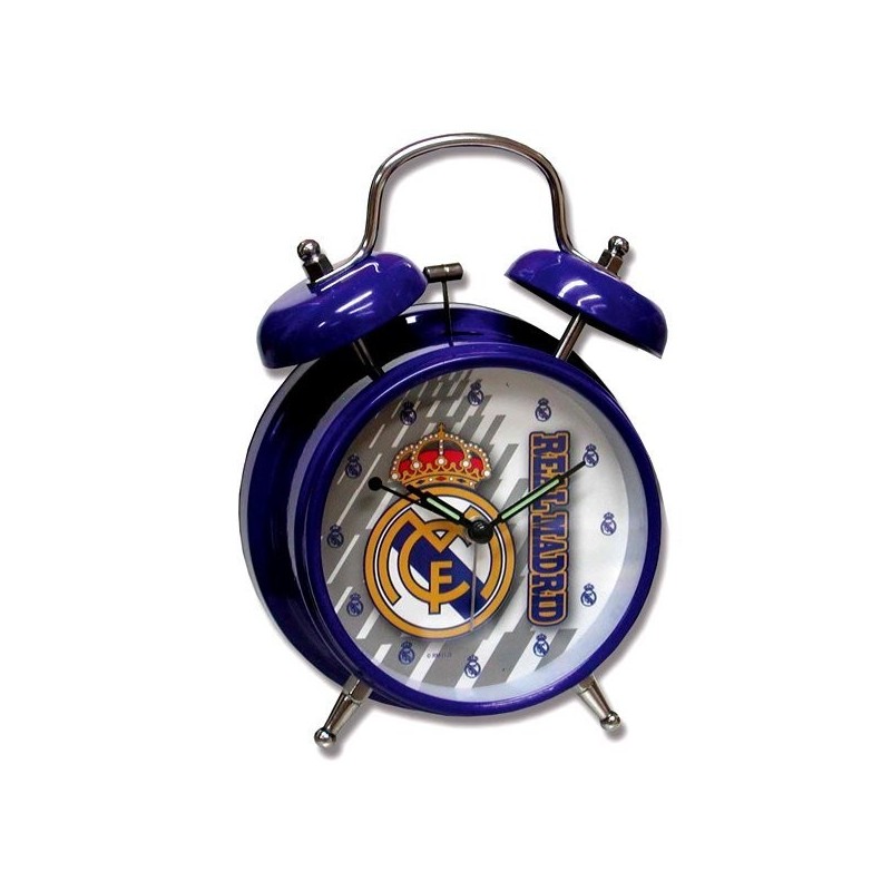 Real Madrid Small Alarm Clock - Blue
