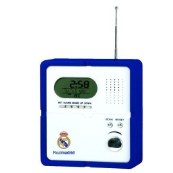 Real Madrid Radio With Digital Clock