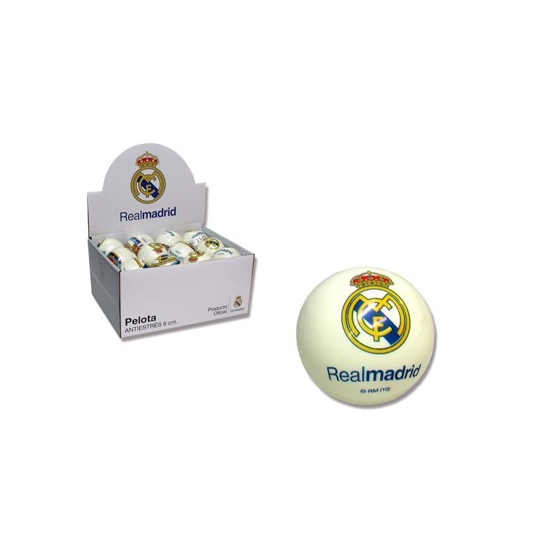 Real Madrid 6Cms Soft Ball -24PK