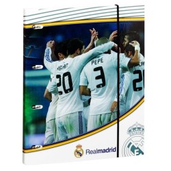 Real Madrid A4 Cardboard Ring Binder With 80 Refill Sheets -2PK