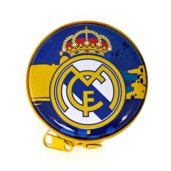 Real Madrid Blue/Yellow Tin Coin Pouch