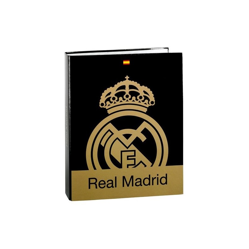 Real Madrid Gold Cardboard Folio Ring Binder - 2PK