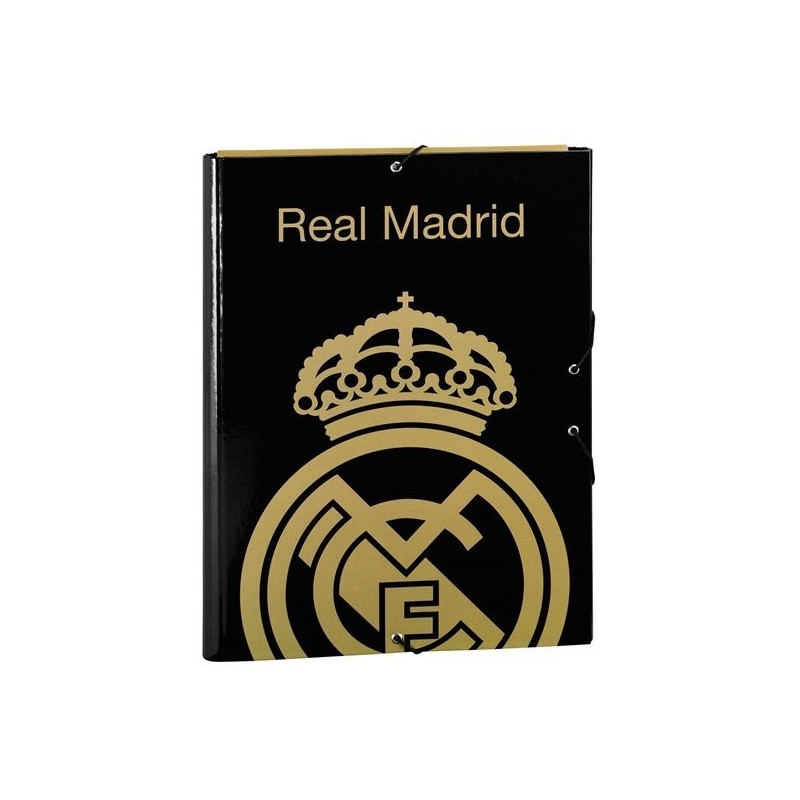 Real Madrid Gold 3 Flaps Folio Cardboard Binder