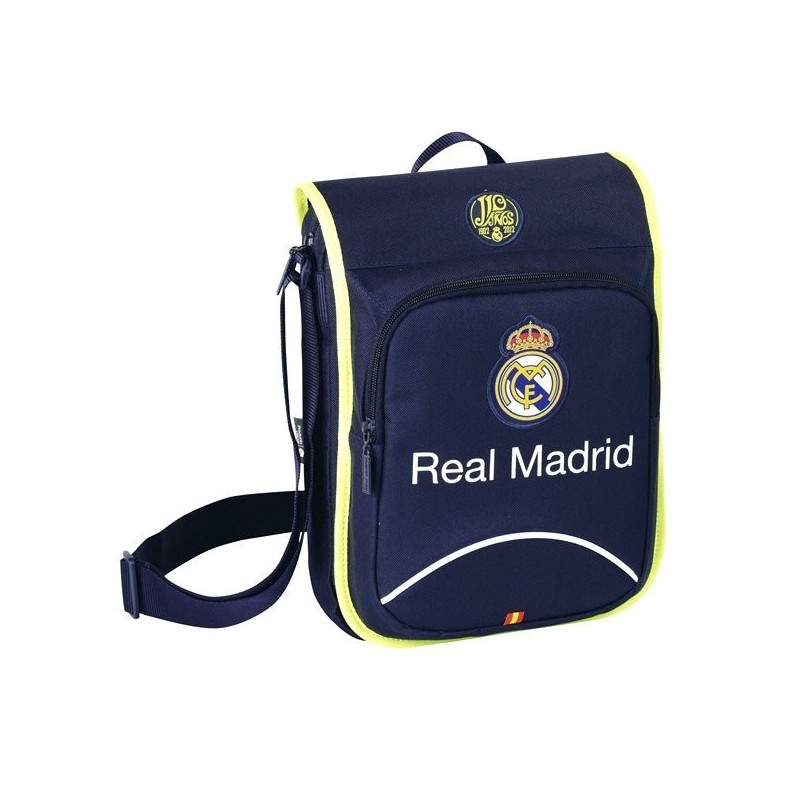 Real Madrid Navy Flap Shoulder Bag - 24Cms
