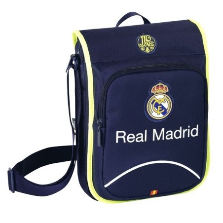 Real Madrid Navy Flap Shoulder Bag - 24Cms