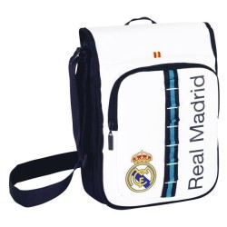 Real Madrid White Shoulder Bag - 24 Cms