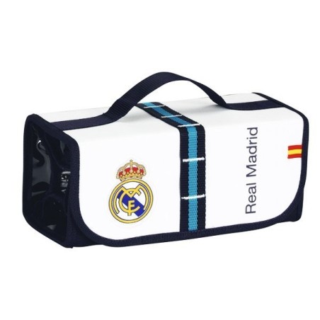 Real Madrid White Pull Down Pencil Case - 50 Pcs
