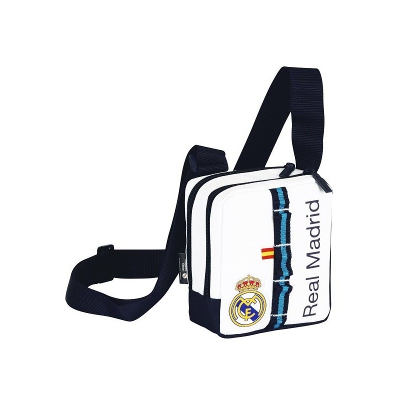 Real Madrid White Mini Shoulder Bag - 14 Cms