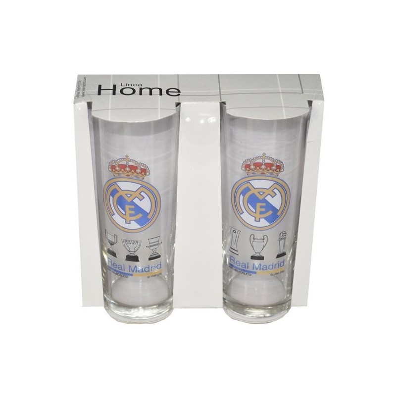 Real Madrid Boxed Glass Tumbler - 2PC