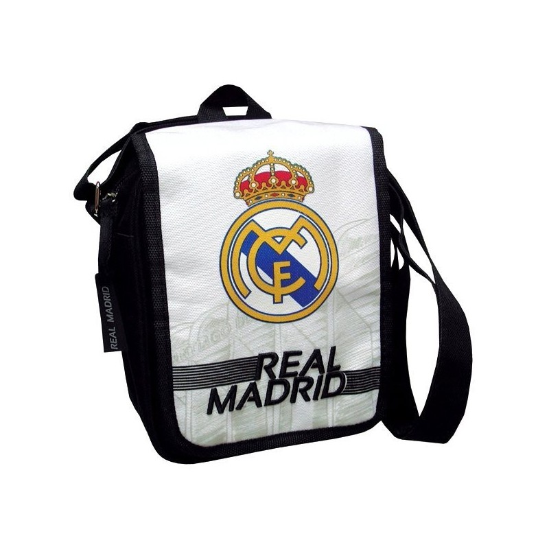 Real Madrid Flap Shoulder Bag - Black/White