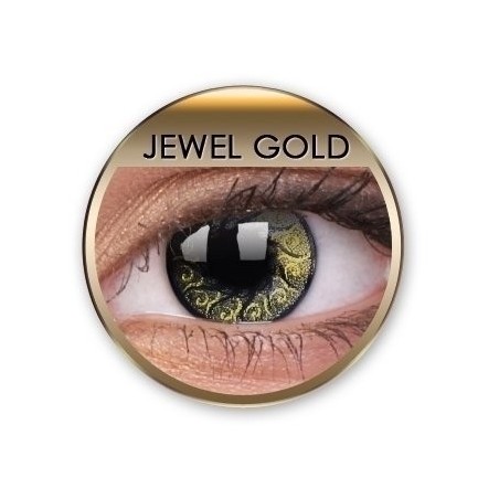 Stars & Jewels Jewel Gold Crazy Coloured Contact Lenses (90 Day)