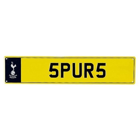 Tottenham Number Plate Sign