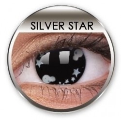 Stars & Jewels Silver Star Crazy Coloured Contact Lenses (90 Day)