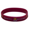 West Ham Rubber Crest Single Wristband