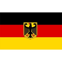 Germany National Flag (With Crest)