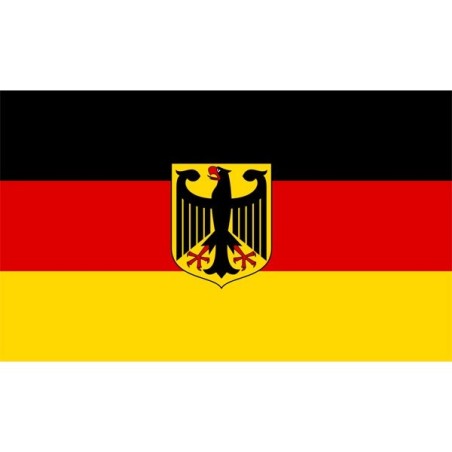 Germany National Flag (With Crest)