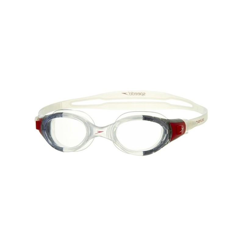 Speedo Adult Futura Biofuse Goggle - Clear/Red
